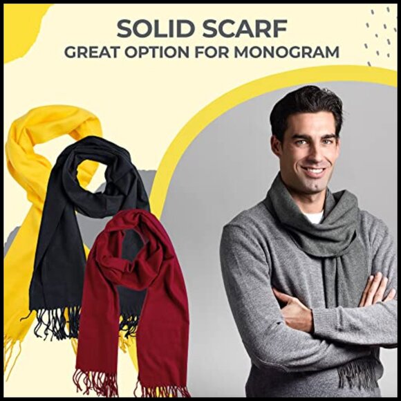 Super Soft Cashmere Feel Scarf Shawl Wrap Elegant Minimal Chic All Seasons - Picture 2 of 7